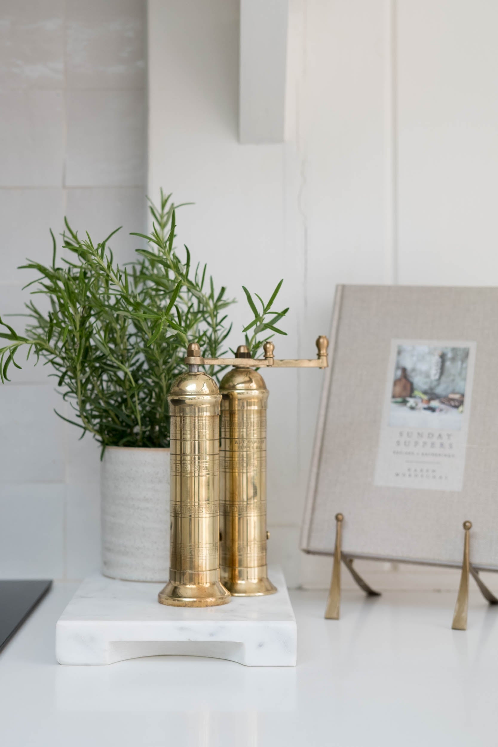 brass salt and pepper mills
