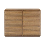 Charleston Ribbed Walnut Chest of Drawers I 6 Drawer