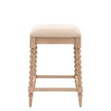 Oak bar Stool with Bobbing detail