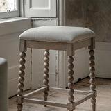 Oak bar Stool with Bobbing detail