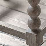 Oak bar Stool with Bobbing detail