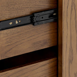 Charleston Ribbed Walnut Bedside | 2 Drawer