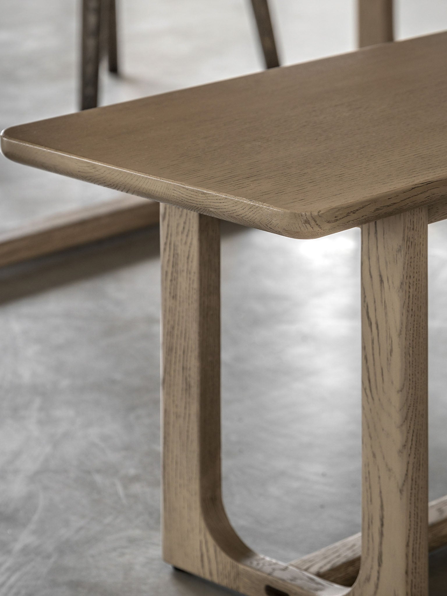 Wooden dining bench