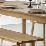 Wooden dining bench