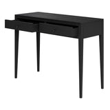 Two Drawer Console Table in Black
