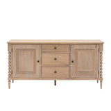 2 Door 3 Drawer Sideboard with Bobbled Legs