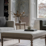 Oak lime wash bobble leg Coffee table