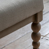 Oak lime wash bobble leg Coffee table