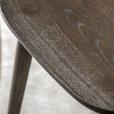 Wooden Dining chair with spindle back and curved seat