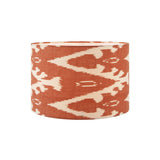 Batam Cinnamon Ikat Patterned Cylinder Shade