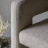 Cream fabric armchair