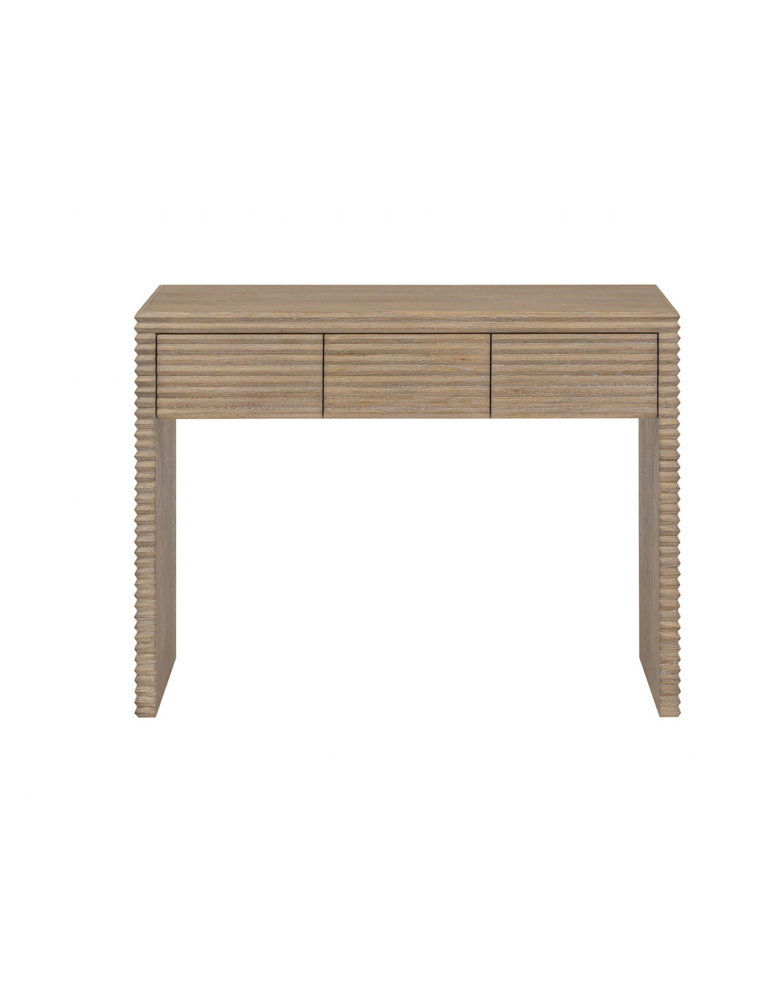 Ribbed Oak Desk