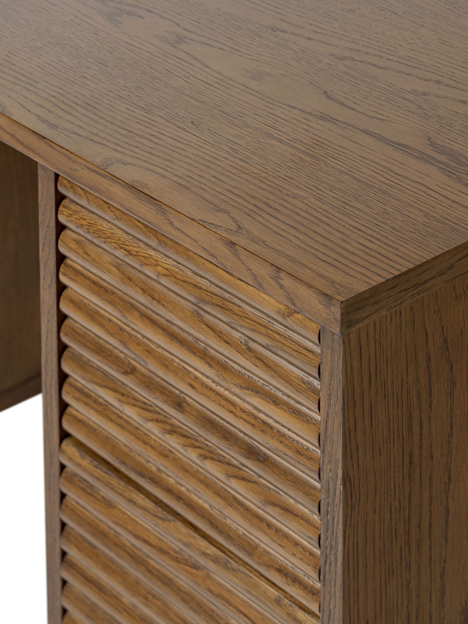 Charleston Ribbed Walnut Desk