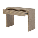 Ribbed Oak Desk