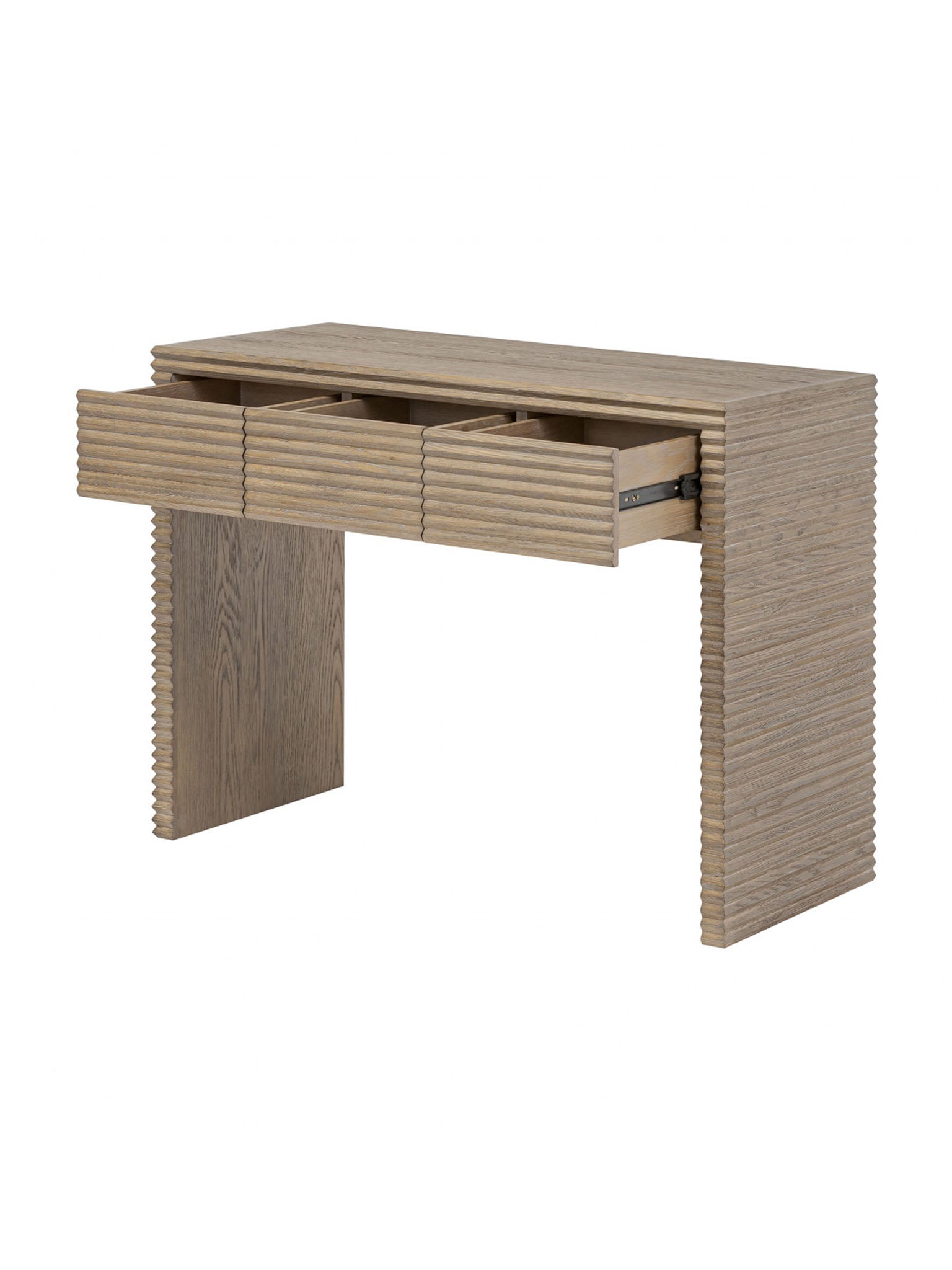 Ribbed Oak Desk
