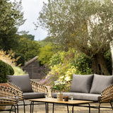 Garden lounge set in woven design