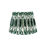 Java Green Ikat Patterned Gathered Tapered Shade