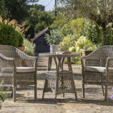 Stone colour bistro set