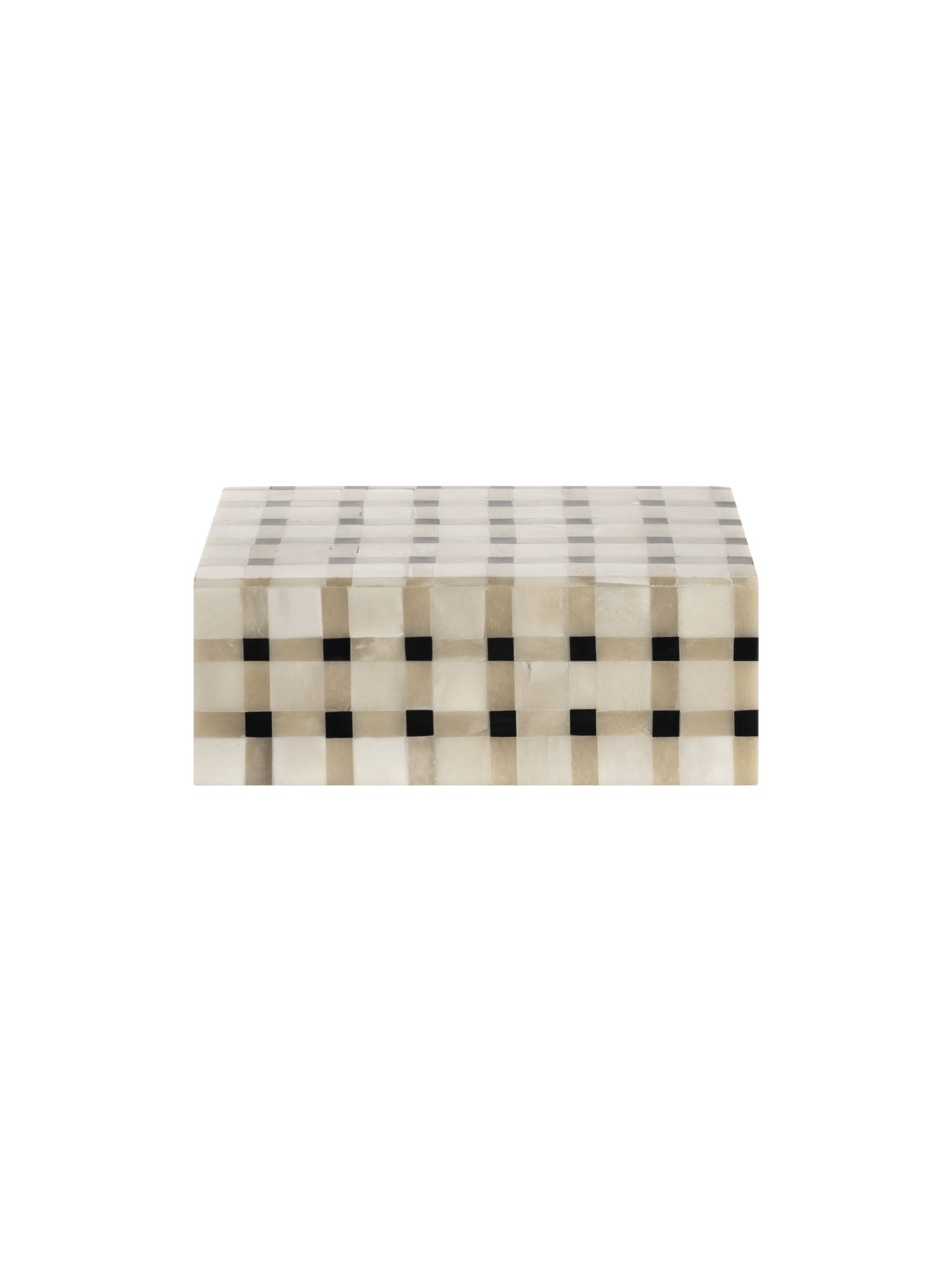 bone box in a chequered design