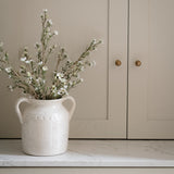Faux White Wax Flower Stem