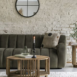 Wooden slatted coffee table