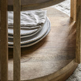 Acacia Wood Slatted Dining Table
