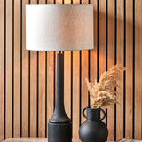 Marlina Black Wood Table Lamp
