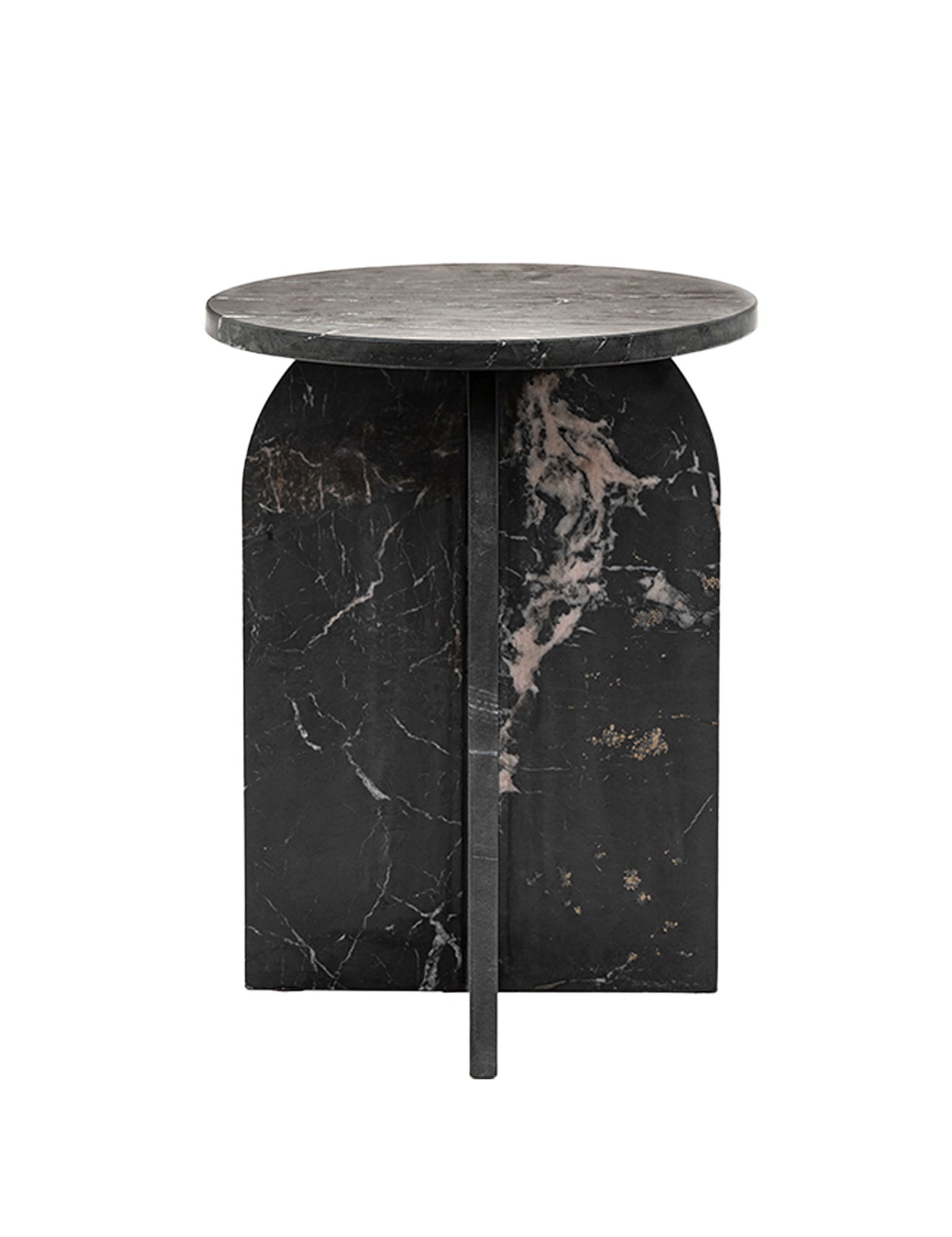 Black Marble Side Table