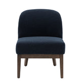 blue low chair