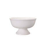 White Ceramic Pedestal Bowl