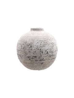 grey concrete affect vase