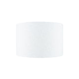 Gino White Self Lined Linen Drum Shade