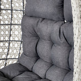 Stone Grey Saint Moritz Hanging Double Chair