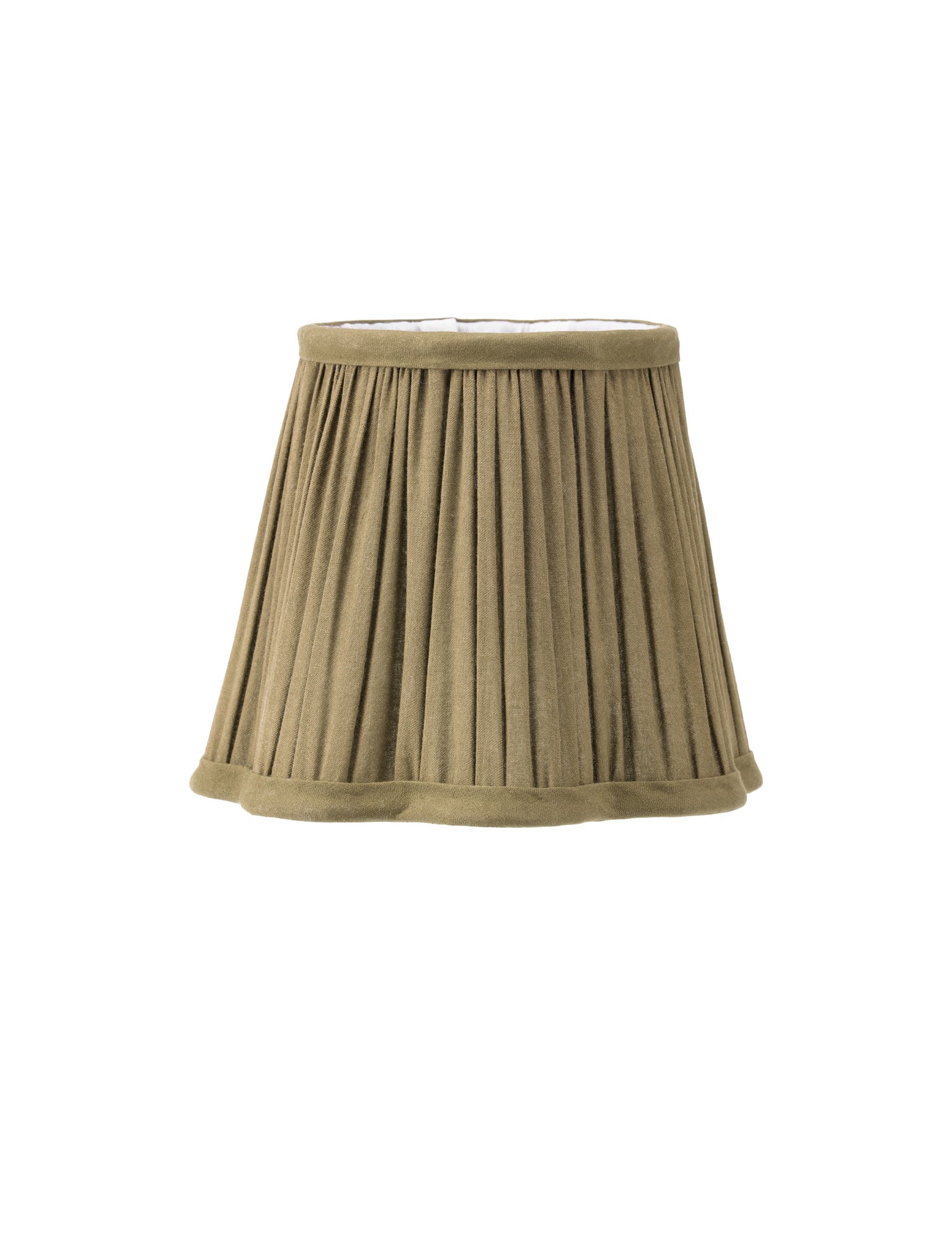Evelyn Olive Scalloped Lamp Shade