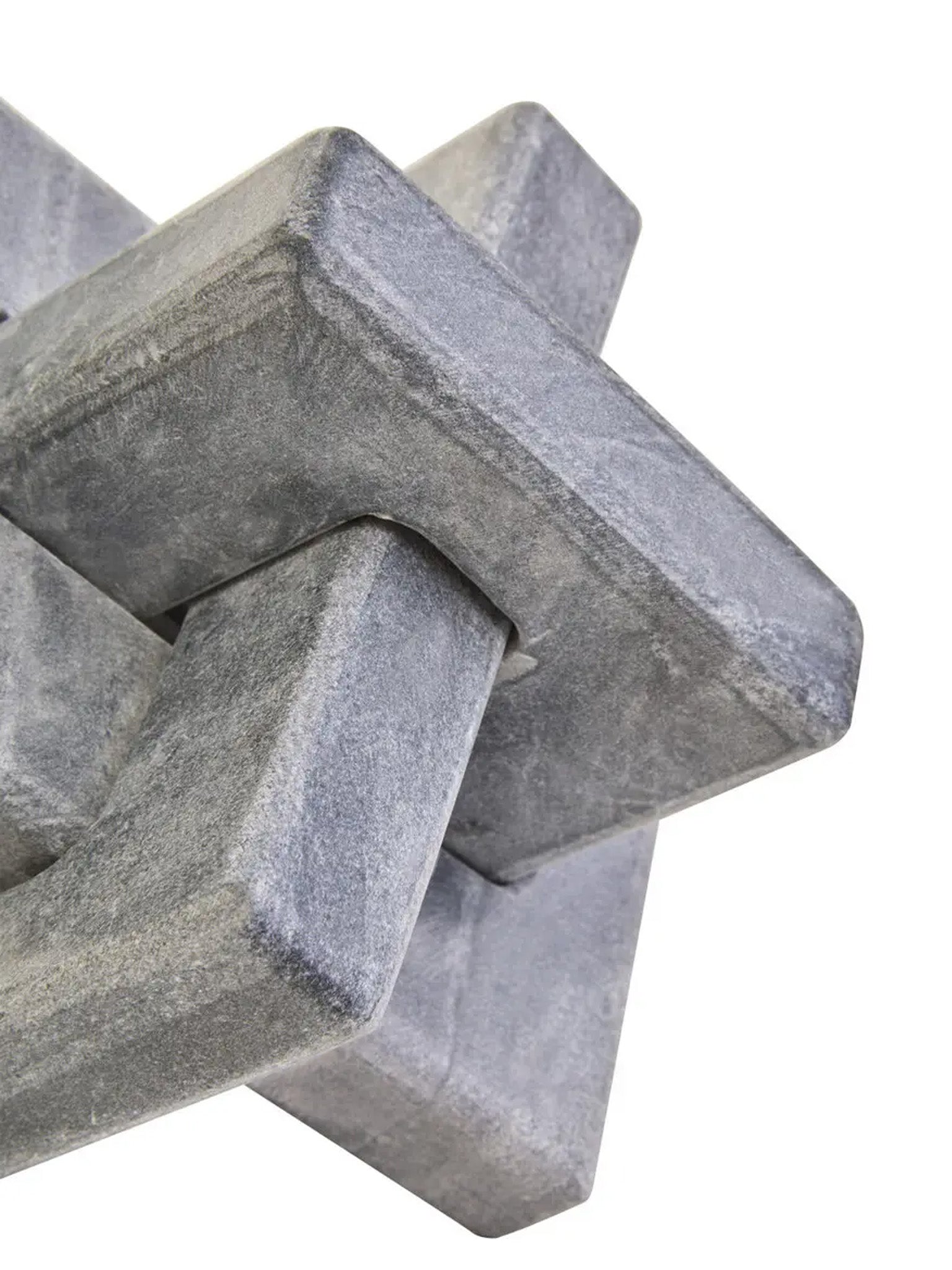 solid grey marble decorative knot