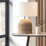 Jannu Wooden Grooved Table Lamp