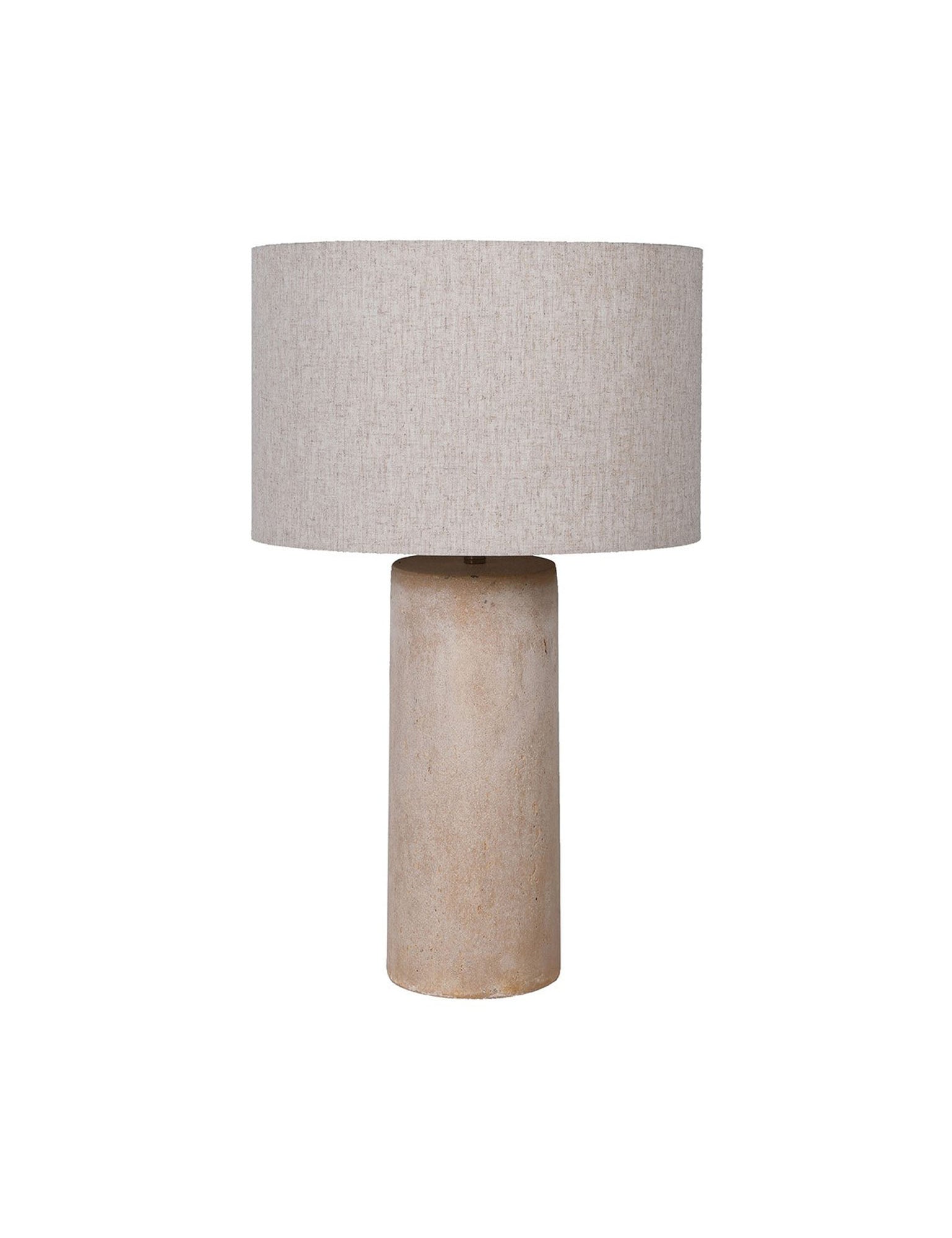 teracotta lamp base and shade