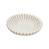 White Fluted Marble Bowl