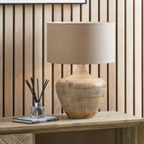 Manilla Grooved Natural Lamp