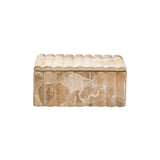 Caramel Fluted Marble Box