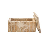 Caramel Fluted Marble Box