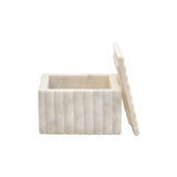 White Fluted Marble Box