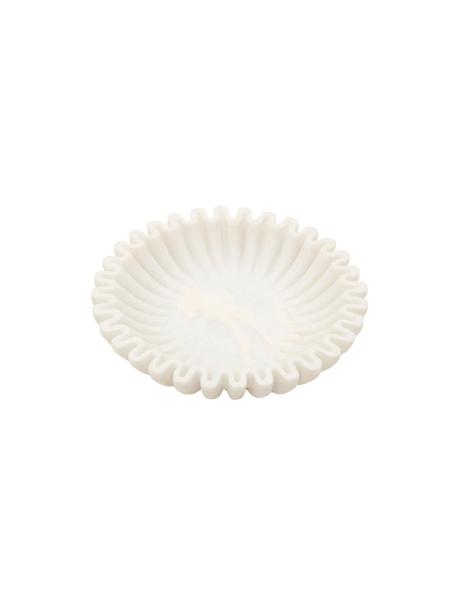 marble fluted bowl