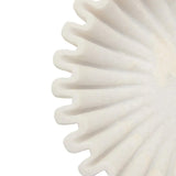 White Fluted Marble Bowl