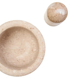 Fawn Marble Mortar and Pestle