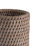 White Wash Rattan Pen Pot