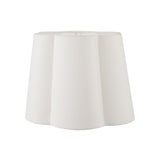 white scalloped taper shade
