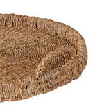 Large Round Natural Seagrass Tray