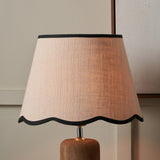 Camilla Cream Jute Scalloped Lamp Shade