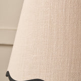 Camilla Cream Jute Scalloped Lamp Shade
